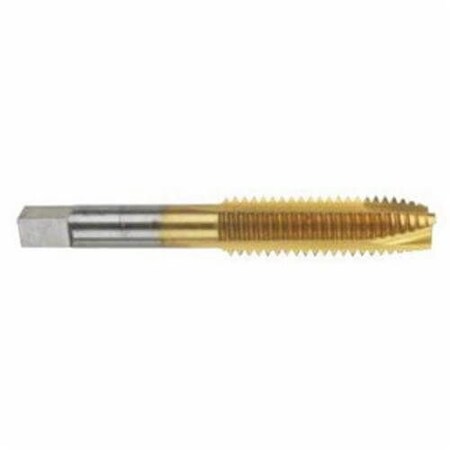 Morse Spiral Point Tap, Series 7501G, Metric, Ground, M18x25, Plug Chamfer, 3 Flutes, HSS, TiN Coated, 1 98514
